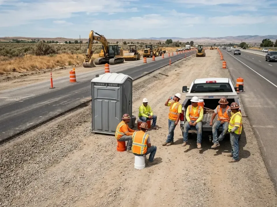 highway-road-construction-crew-007 — frequently asked questions, Porta Potty and Restroom Rentals in Holcomb, KS